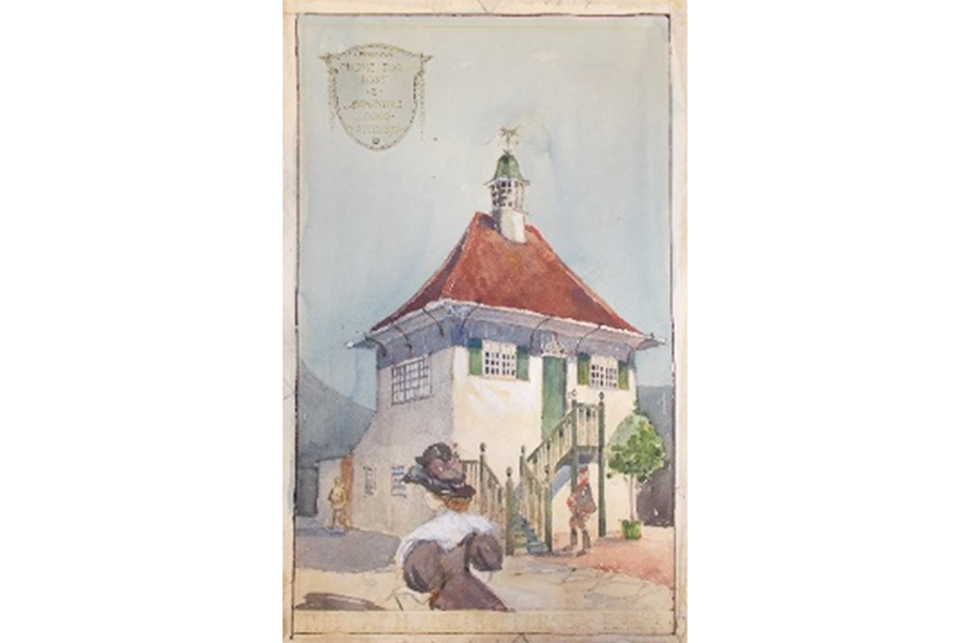 Painting of Whittington Lodge