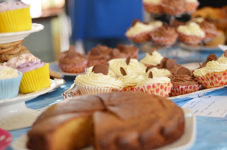 Cake at a Battersea fundraising cake sale