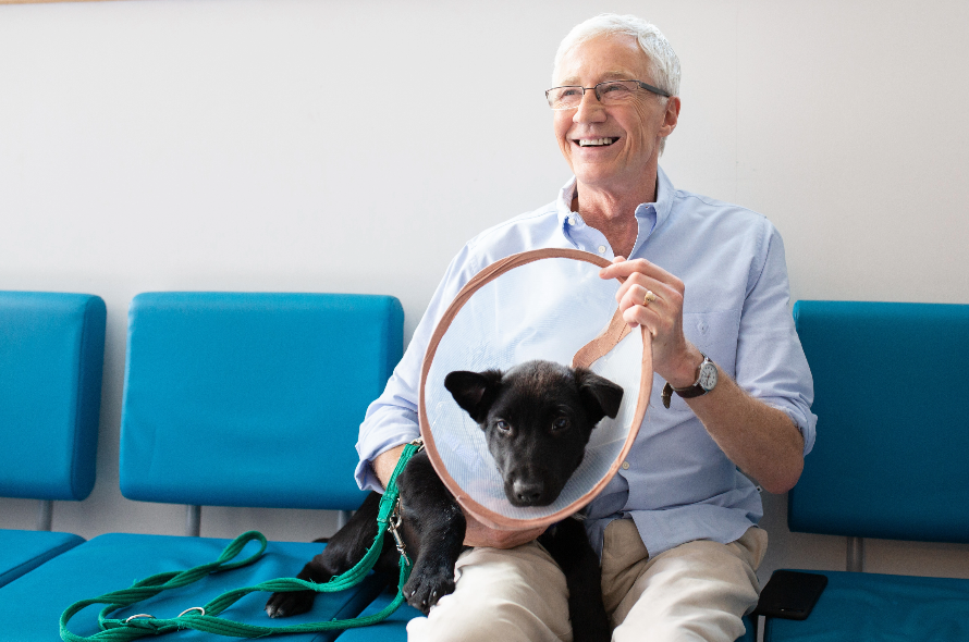 Paul O'Grady with Benson