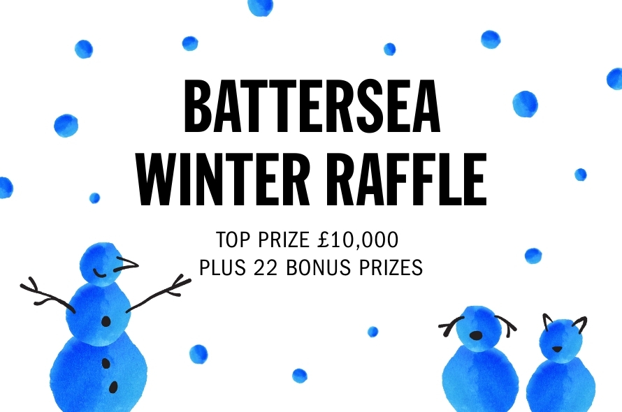 Battersea Winter Raffle: Top prize £10,000, plus 22 bonus prizes