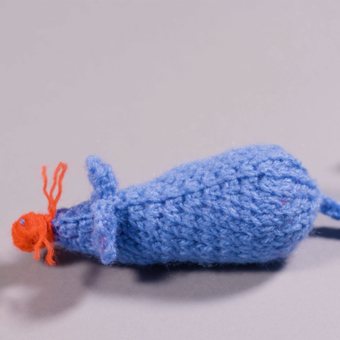 Knitted mouse