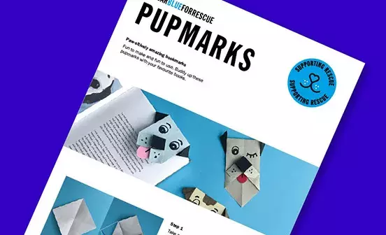 Wear Blue for Rescue Pupmark