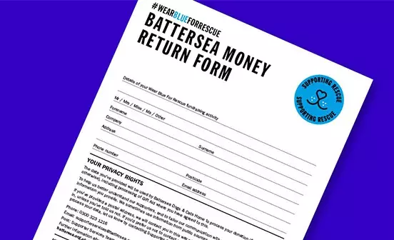 Wear Blue for Rescue Money Return Form