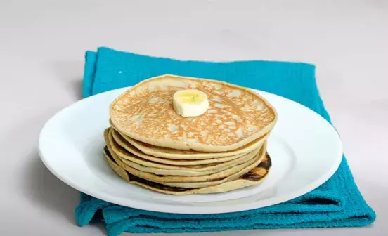 Dog friendly banana pancakes
