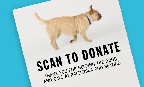 Scan to donate document