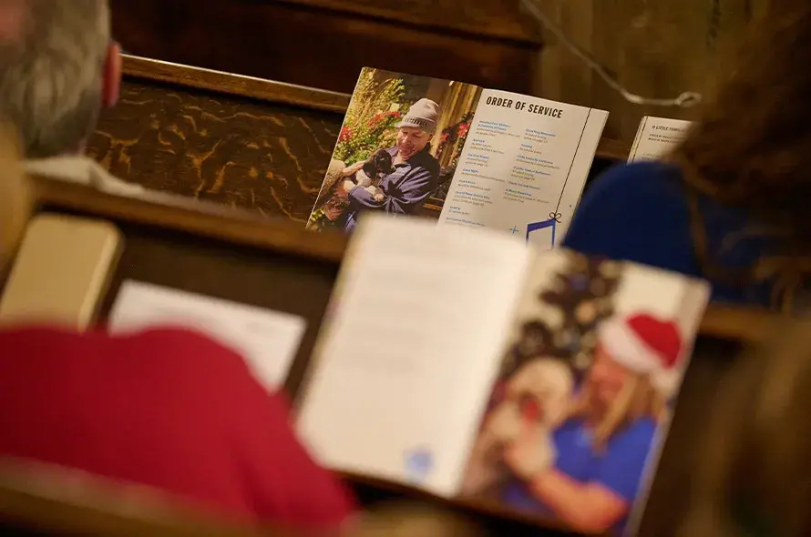 Picture of the Christmas carol programme