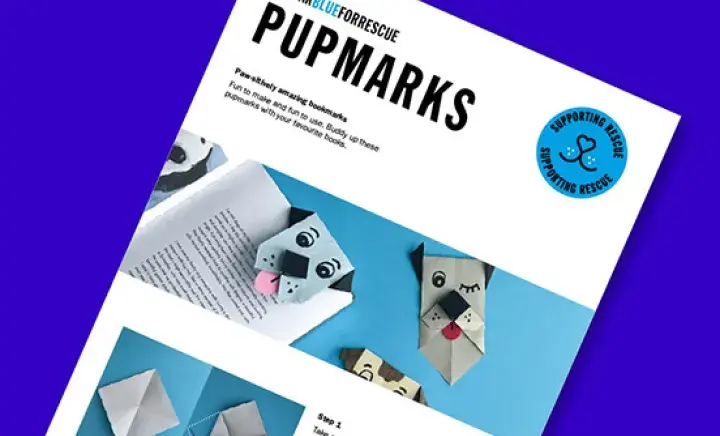 Wear Blue for Rescue Pupmark