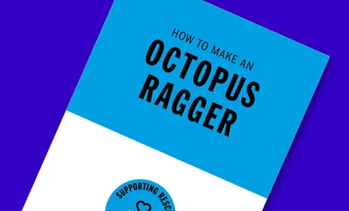 Wear Blue for Rescue Octopus Ragger