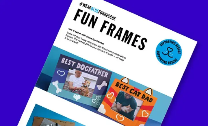 Wear Blue for Rescue Photo Frames