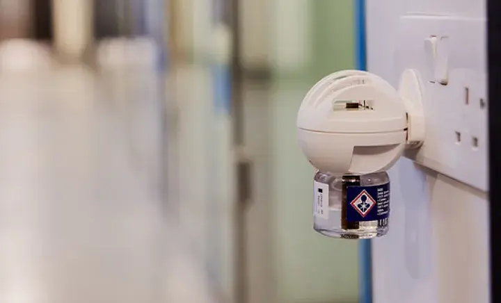 Feliway device in the wall